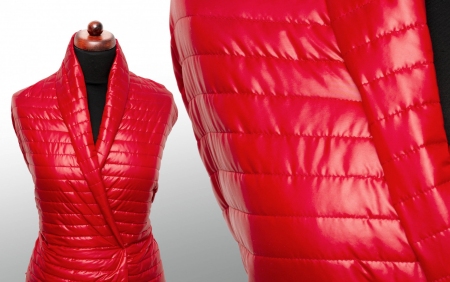 TKANINA PIKOWANA STRIPES MARS RED