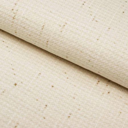 Tkanina Chanel o wyjątkowo eleganckim charakterze została subtelnie wzbogacona złotą nitką, która nadaje jej dyskretny, szlachetny blask.