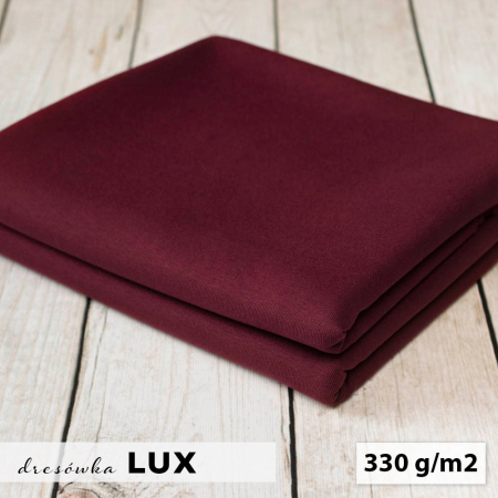 Dresówka LUX to wysokogatunkowy materiał o miękkiej, przyjemnej w dotyku strukturze.