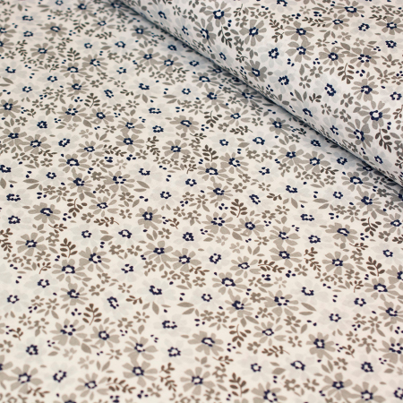 Tkanina bawełniana o splocie płóciennym, wyprodukowana w Polsce.