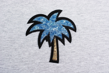 APLIKACJA PALM BLUE/GOLD SHINING