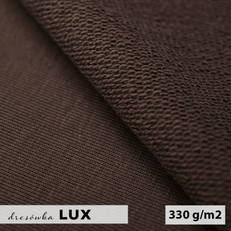 Dresówka LUX to wysokogatunkowy materiał o miękkiej, przyjemnej w dotyku strukturze.